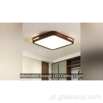 Luz de teto LED minimalista moderno para casas contemporâneas